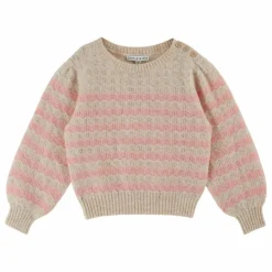 Clearance Emile et Ida Pull Vague Laine | Ecru