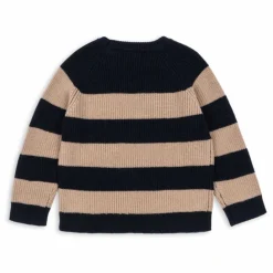 Enfant Konges Sløjd Pull Vitum Rayé Laine Mérinos |