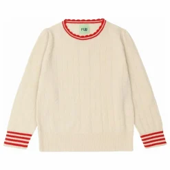 FUB Pull Zigzag Maille Fine Laine de Mérinos | Ecru Hot