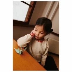 FUB Pull Zigzag Maille Fine Laine de Mérinos | Ecru Hot