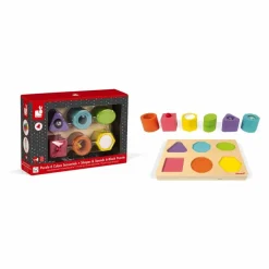 Janod Puzzle 6 cubes sensoriels en bois Multicolore Sale