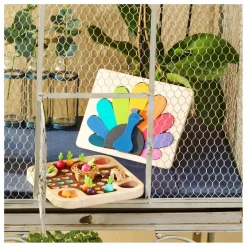 Vilac Jouets D'Éveil|Jouets D'Éveil|Puzzle à encastrer Paon - Andy Westface