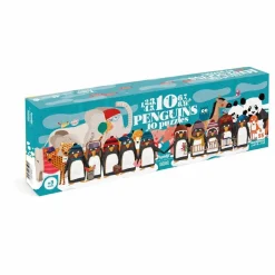 Londji Puzzles|Jeux Éducatifs|Puzzle 10 pingouins