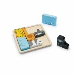 New Plan Toys Puzzle Animaux 2 en 1 Multicolore