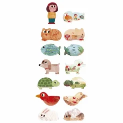 Londji Puzzles|Jeux Éducatifs|Puzzle animaux I love my pets