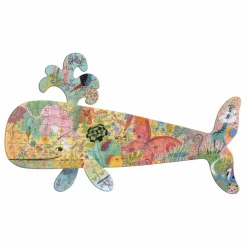 Clearance Djeco Puzzle Baleine - 150 pièces Multicolore