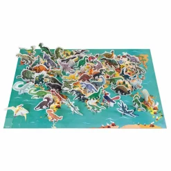 Janod Puzzles|Jeux Éducatifs|Puzzle éducatif Les Dinosaures - 200 pièces