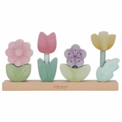 Best Little Dutch Puzzle fleurs à empiler en bois FSC - Fairy Garden Multicolore