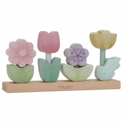 Best Little Dutch Puzzle fleurs à empiler en bois FSC - Fairy Garden Multicolore