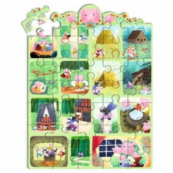 Djeco Puzzle histoire Les trois petits cochons - 35 pièces Multicolore Sale