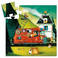 Djeco Puzzle Le camion de pompier - 16 pièces