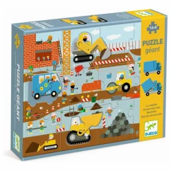 Djeco Puzzles|Jeux Éducatifs|Puzzle Le chantier - 17 pièces