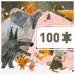 Clearance Djeco Puzzle Le parc - 100 pièces Multicolore