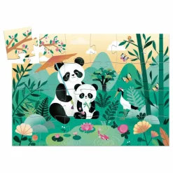Djeco Puzzles|Jeux Éducatifs|Puzzle Léo le Panda - 24 pièces