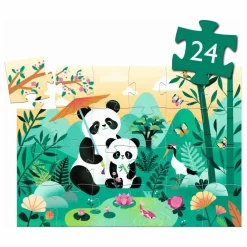 Djeco Puzzles|Jeux Éducatifs|Puzzle Léo le Panda - 24 pièces