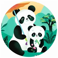 Djeco Puzzles|Jeux Éducatifs|Puzzle Léo le Panda - 24 pièces