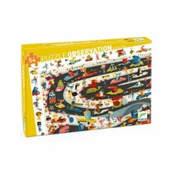 Djeco Puzzle Rallye automobile 54 pièces Multicolore Clearance
