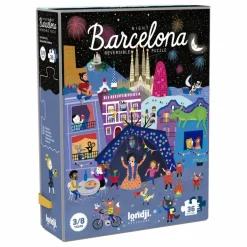 Londji Puzzle recto verso Nuit Jour Barcelona