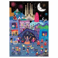 Londji Puzzle recto verso Nuit Jour Barcelona