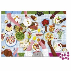 Homme Janod Puzzle Repas de famille - 1000 pièces