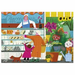 Janod Puzzle Sur le marché - 500 pièces Multicolore