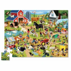 Crocodile Creek Puzzle Un jour à la ferme - 48 pièces