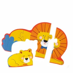 Moulin Roty Jouets D'Éveil|Jouets D'Éveil|Puzzle évolutif Animaux - 20 pièces