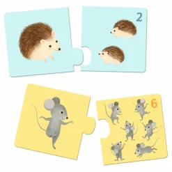 Discount Djeco Puzzles duo-trio Bébés Animaux Multicolore