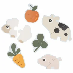 Done by deer Jouets D'Éveil|Jouets D'Éveil|Puzzles Tiny Farm - 6 puzzles