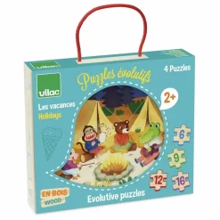 Vilac Puzzles évolutifs Les vacances - Set de 4