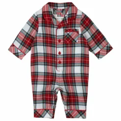 New Petit Lem Pyjama 1 Pièce Tartan Flanelle Fibres Recyclées | Rouge