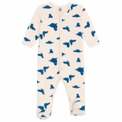 Petit Bateau Pyjama à Pieds Berry Coton Bio |