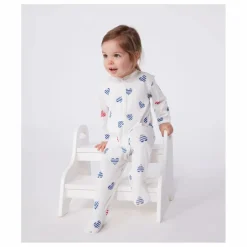 Petit Bateau Pyjama à Pieds Bertho Coton Bio |