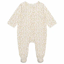 Rose in April Pyjama à pieds en jersey Amalia Mini-cœurs |