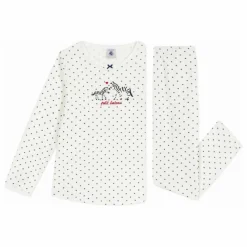 Enfant Petit Bateau Pyjama à Pois Zèbres Coton Bio |