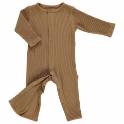 Poudre Organic Pyjama Airelle Côtelé | Marron New