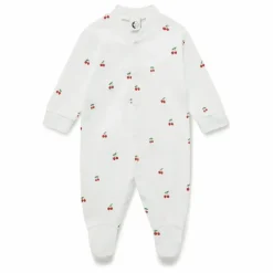 Sleepy Doe Pyjama avec pieds Cerises Coton Bio |