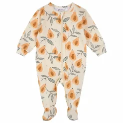 Petit Lem Pyjama Avec Pieds Papayes Coton Bio |