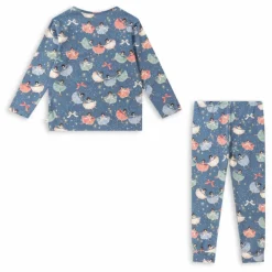 Clearance Konges Sløjd Pyjama Ballerines Coton Bio | Bleu
