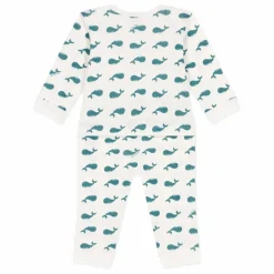 Petit Bateau Pyjama Bobi Coton Bio | Blanc Clearance