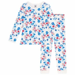 Petit Bateau Pyjama Bresilou Coton Bio | Blanc New