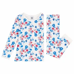 Petit Bateau Pyjama Bresilou Coton Bio | Blanc New