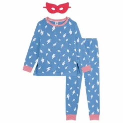 Enfant Petit Bateau Nuit, Sous-Vêtements|Pyjama Bretona Avec Cape Flash Coton Bio |