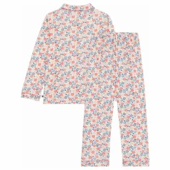 Enfant Petit Bateau Nuit, Sous-Vêtements|Pyjama Chemise et Pantalon Fleuris Coton Bio |