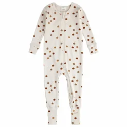 Petit Lem Pyjamas, Sous-Vêtements|Pyjamas, Sous-Vêtements|Pyjama Convertible Côtelé Citrouilles Coton Bio |