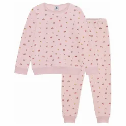 Enfant Petit Bateau Nuit, Sous-Vêtements|Pyjama Cœurs et Fleurs Coton Bio |