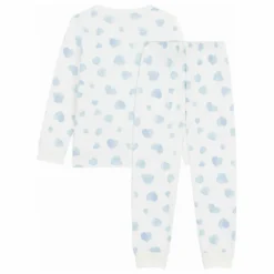 Enfant Petit Bateau Nuit, Sous-Vêtements|Pyjama Cœurs Peints Coton Bio |