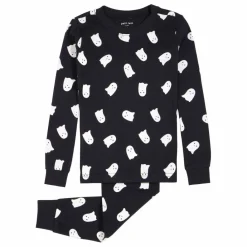 New Petit Lem Pyjama Fantômes Phosphorescents Coton Bio | Noir