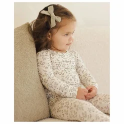 Clearance Quincy Mae Pyjama Fleuri Bamboo | Ivoire
