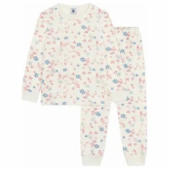 Enfant Petit Bateau Nuit, Sous-Vêtements|Pyjama Fleuri Coton Bio |